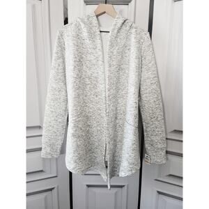 NEW Ideology Women's Marled Open Front Hooded Sweater Coat - Small